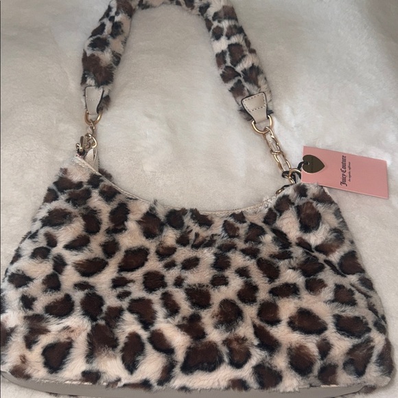 Juicy Couture Furry Leopard Print Tote Bag - Picture 8 of 11